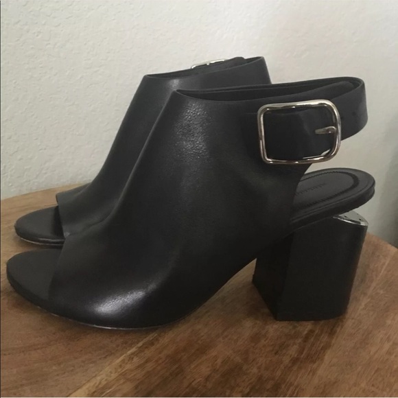 Alexander Wang Shoes - Alexander wang black block heel open toe sandals 8